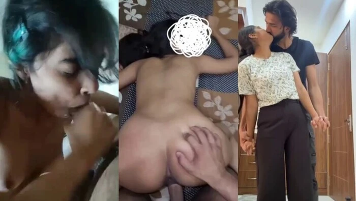 Beautiful & Sexy Indian Girlfriend Sloppy Blowjob Sex