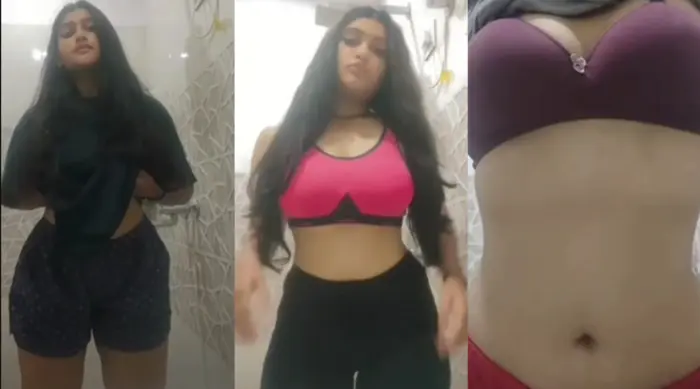 Sexy Girl Pressing Her Boobs Viral Video